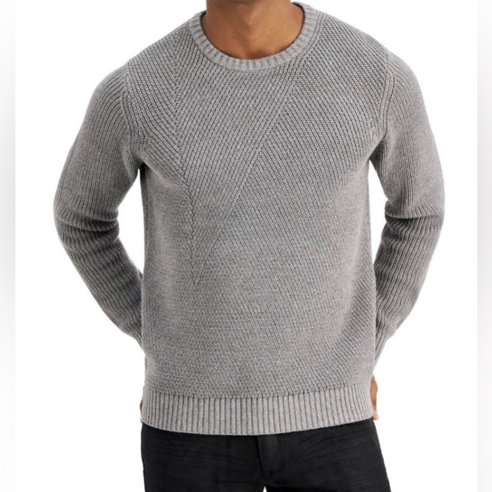 Men's Classic Gray Crewneck Sweater